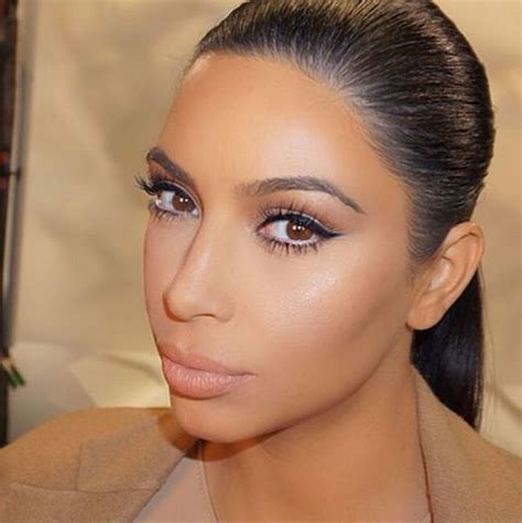 kim kardashian givenchy show paris makeup 2014|Kim Kardashian Makeup & Hair Tutorial .